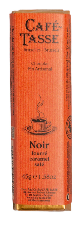 Barre de chocolat Noir fourré Caramel Salé