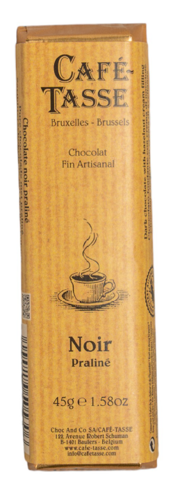 Barre de chocolat Noir praliné